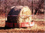 Haybale in ring