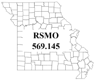Purple Paint Statute (RSMO 569.145)