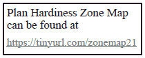 Plan Hardiness Zone Map