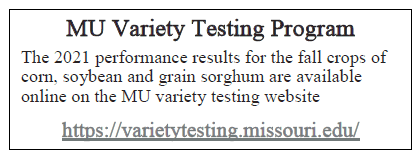 MU Variety Testing Program