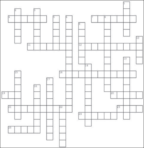 Tree Crossword Puzzle