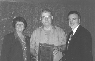 Larry Harper, center, receives Agroforestry Award
