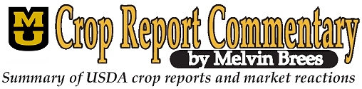 Crop Report Commentary by Melvin Brees